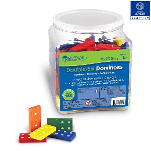 칼라 도미노 버켓(168개) Color Dominoes in a Bucket [LER0287]