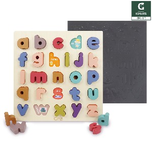 (가베가족) KS4107S 톡톡 알파벳 소문자 퍼즐+자석판